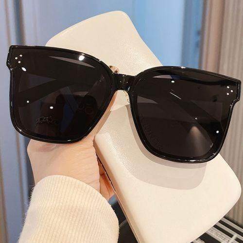 ShadowLuxe Oversized Black Sunglasses (Women)